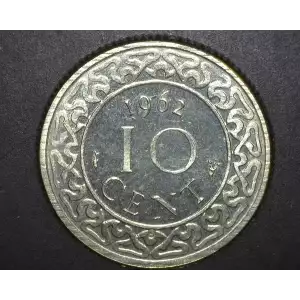 SURINAME Copper-Nickel 10 CENTS